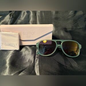 Z Supply Good Times Green Sunglasses